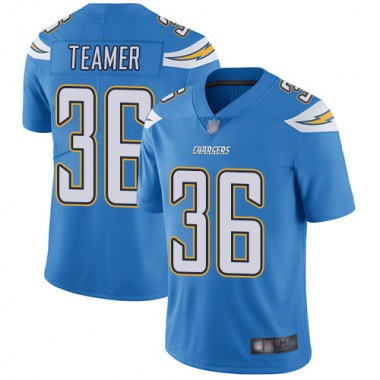 Los Angeles Chargers NFL Football Roderic Teamer Electric Blue Jersey Youth Limited #36 Alternate Vapor Untouchable->los angeles chargers->NFL Jersey